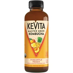 Kevita Master Brew Pineapple Peach Kombucha - 6-15.2 Fl. Oz.