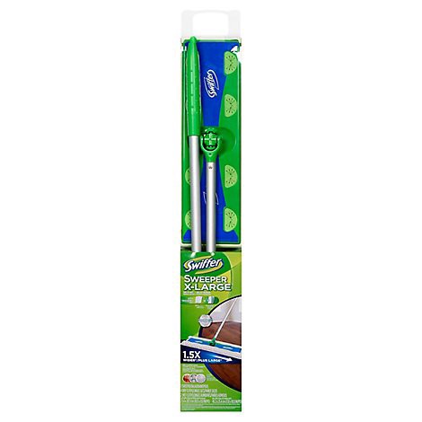 slide 1 of 1, Swiffer Dry + Wet Extra Large Sweeping Kit With 8 Dry Cloths & 2 Wet Cloths Sweeper - Each, 1 ct