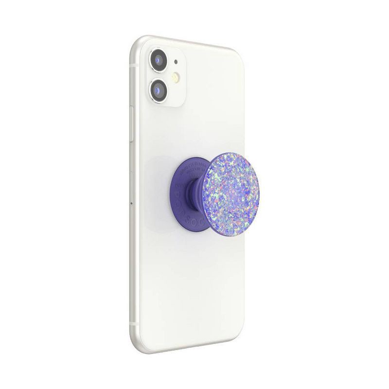 slide 5 of 5, PopSockets PopGrip Cell Phone Confetti Grip & Stand - Ice Purple, 1 ct