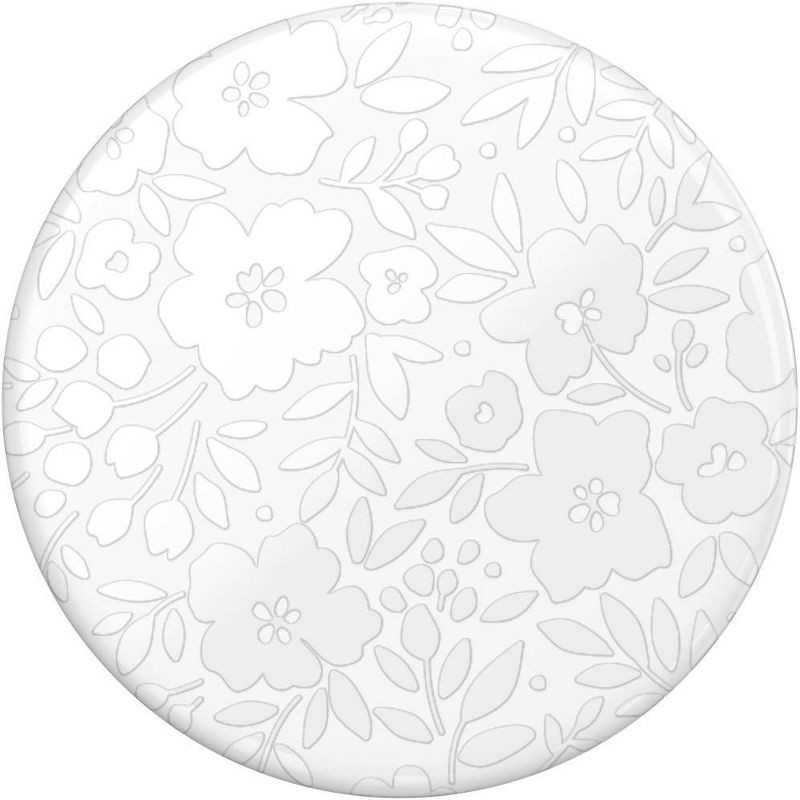 slide 2 of 5, PopSockets PopGrip Floral Cell Phone Grip & Stand - Blanc Fresh, 1 ct