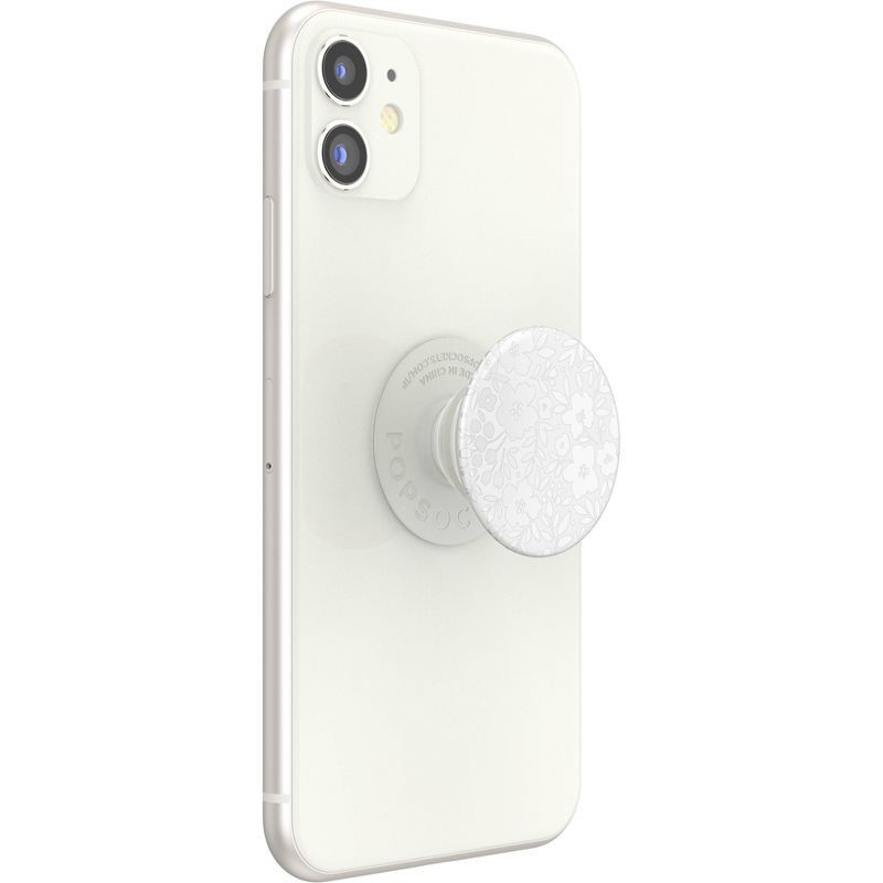 slide 5 of 5, PopSockets PopGrip Floral Cell Phone Grip & Stand - Blanc Fresh, 1 ct