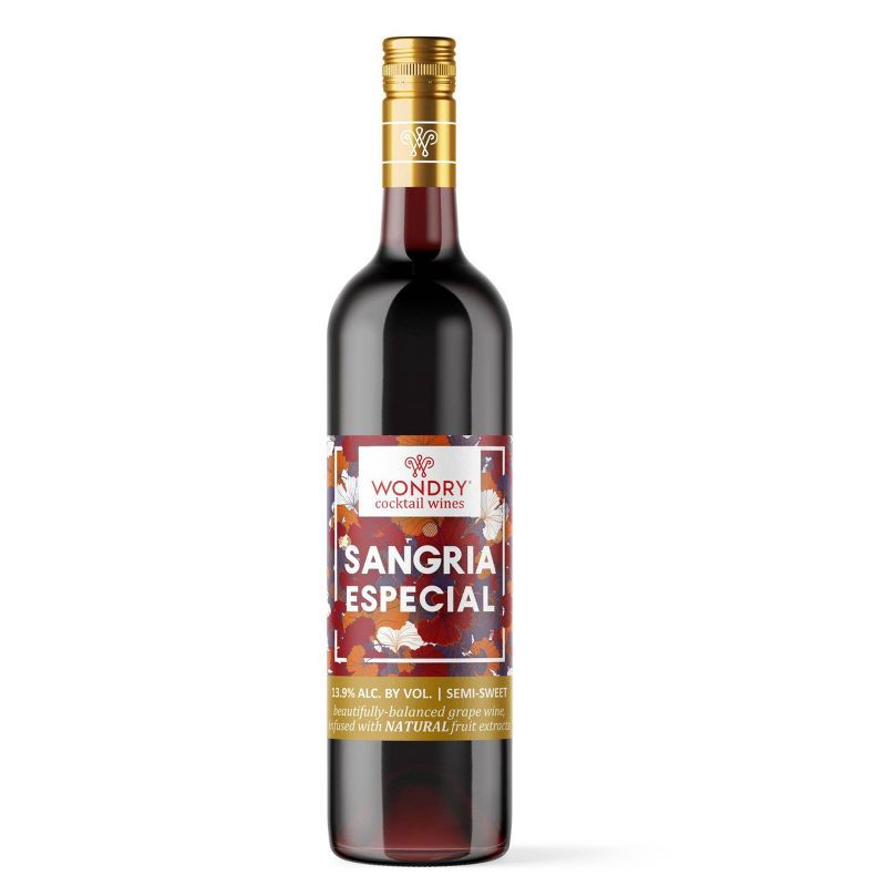 slide 1 of 3, Wondry Cocktail Wines Sangria Especial - 750ml Bottle, 750 ml