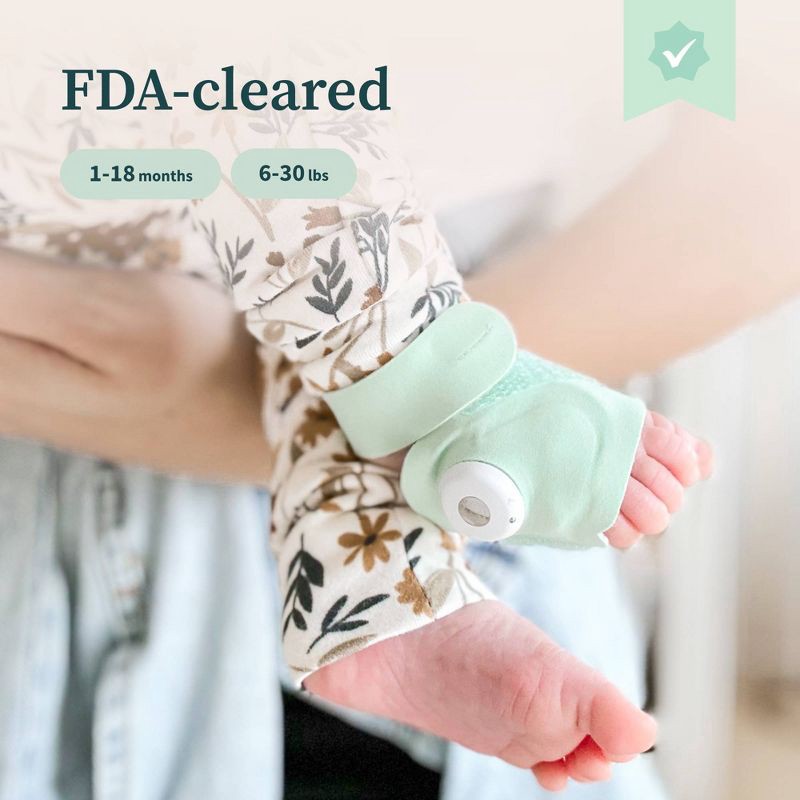slide 2 of 12, Owlet Dream Sock - FDA-Cleared Smart Baby Monitor with Live Health Readings and Notifications - Mint, 1 ct