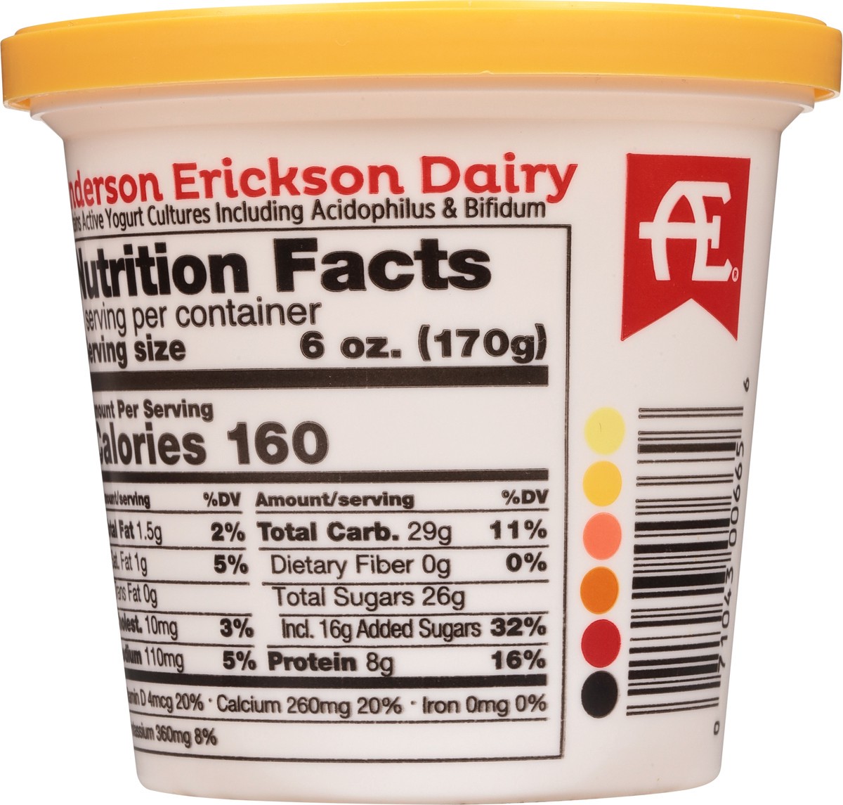 slide 10 of 11, Anderson Erickson Dairy Lowfat Peach Cobbler Yogurt 6 oz, 6 oz