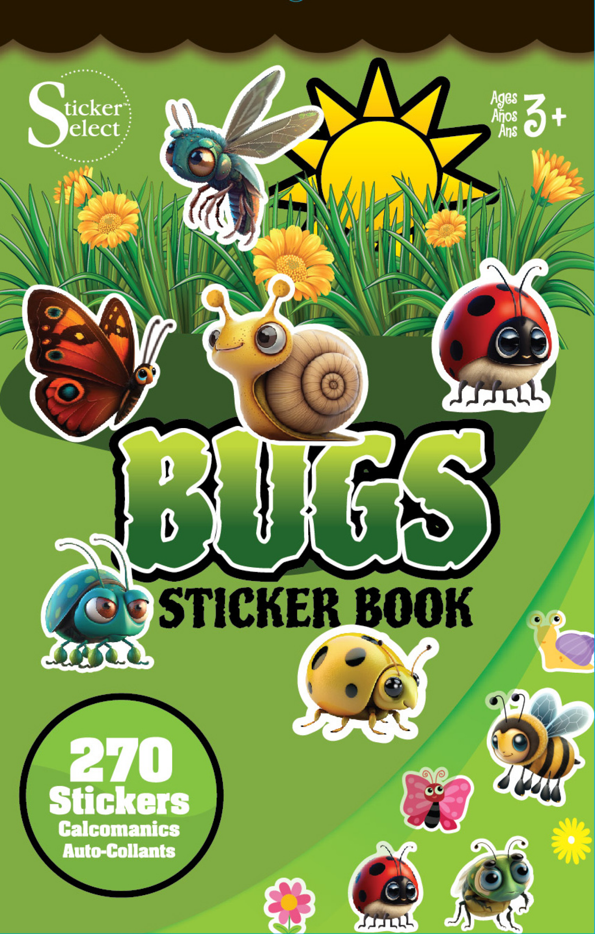 slide 1 of 1, Sticker Select Sticker Book Bugs, 1 ct