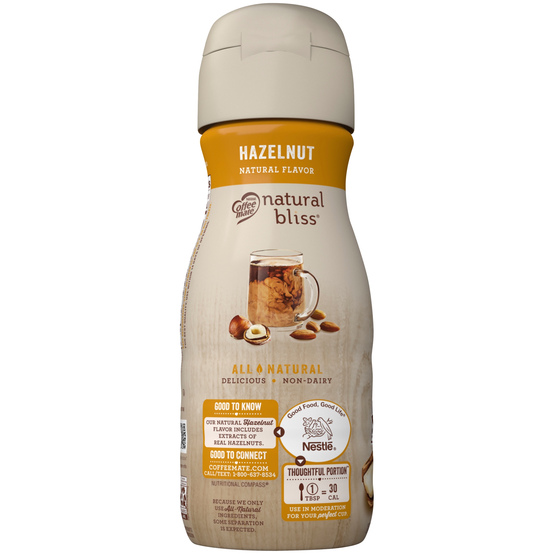 slide 3 of 7, Nestlé Coffee Mate Hazelnut Flavored Almond Milk Creamer, 16 fl oz