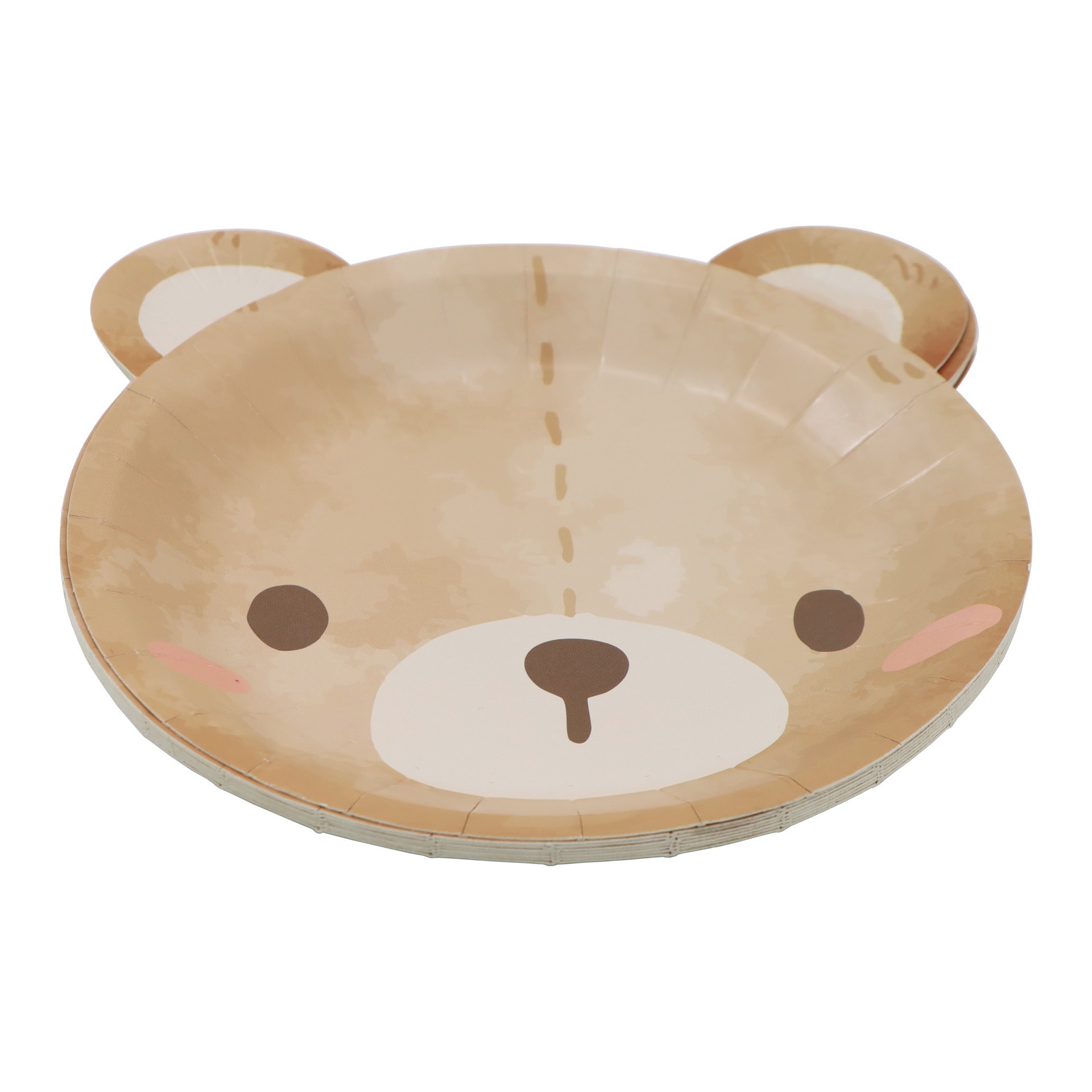 slide 2 of 2, 7" Bear Shaped Snack Plates, 8ct. By Celebrate It, 8 ct
