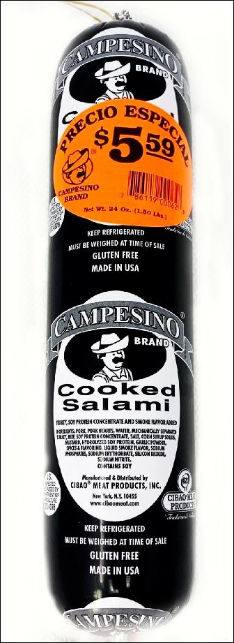 slide 1 of 1, Campesino Salami, 24 oz