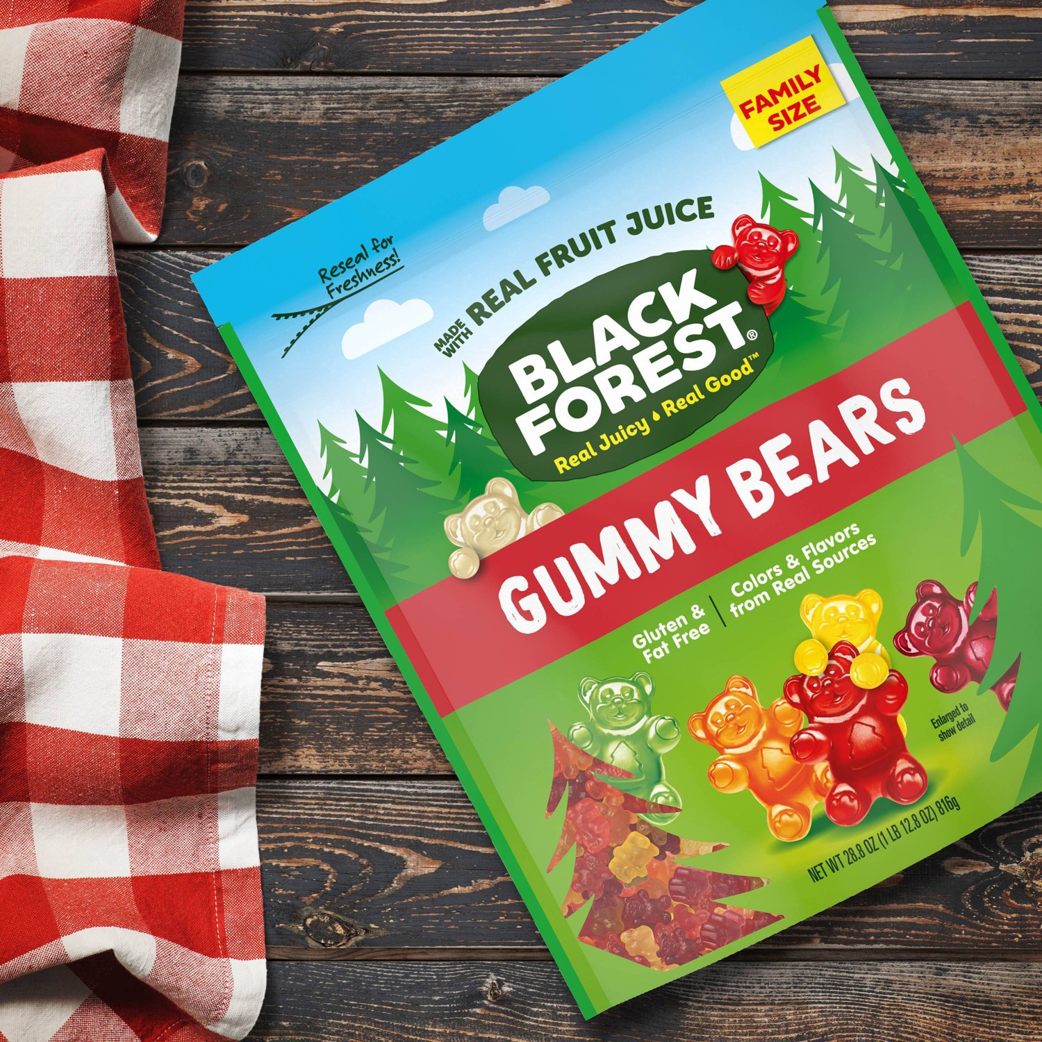 slide 9 of 35, Black Forest Gummy Bears with Real Fruit Juice, 