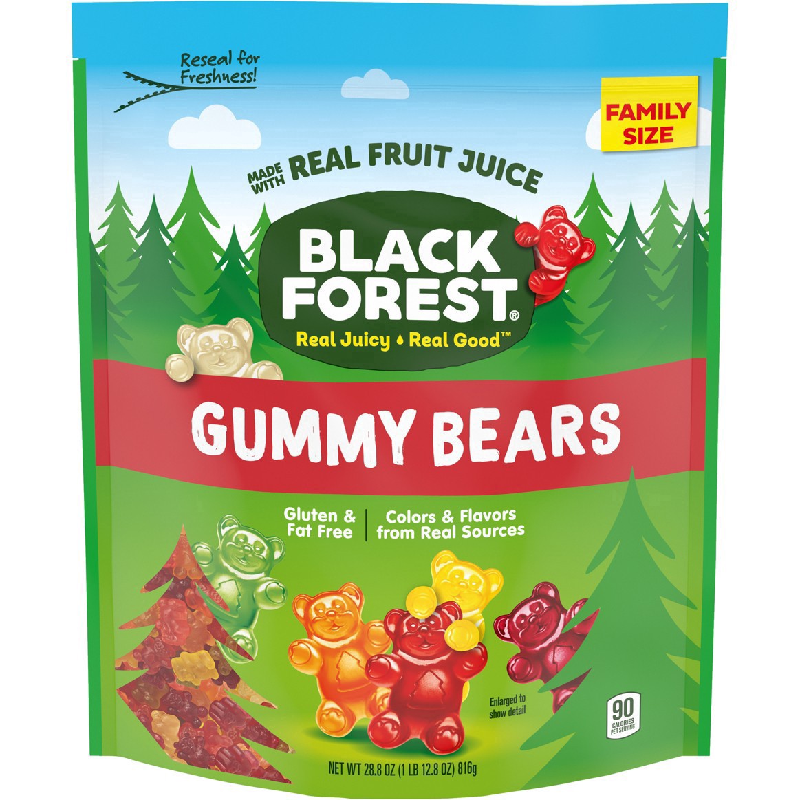 slide 8 of 35, Black Forest Gummy Bears with Real Fruit Juice, 