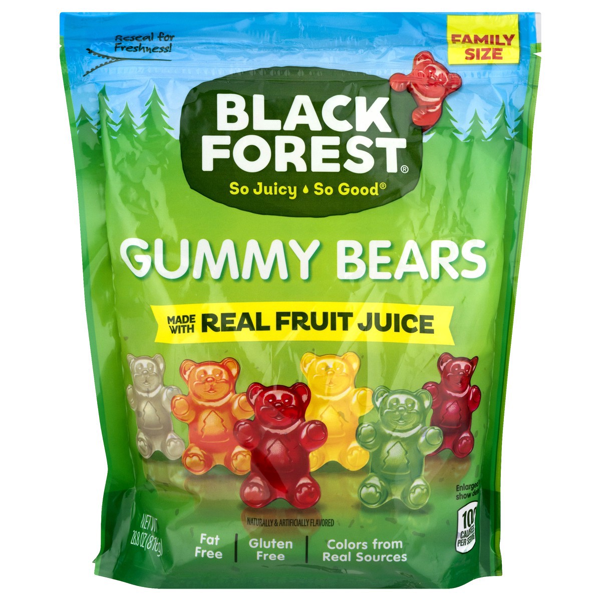 slide 1 of 35, Black Forest Gummy Bears with Real Fruit Juice, 