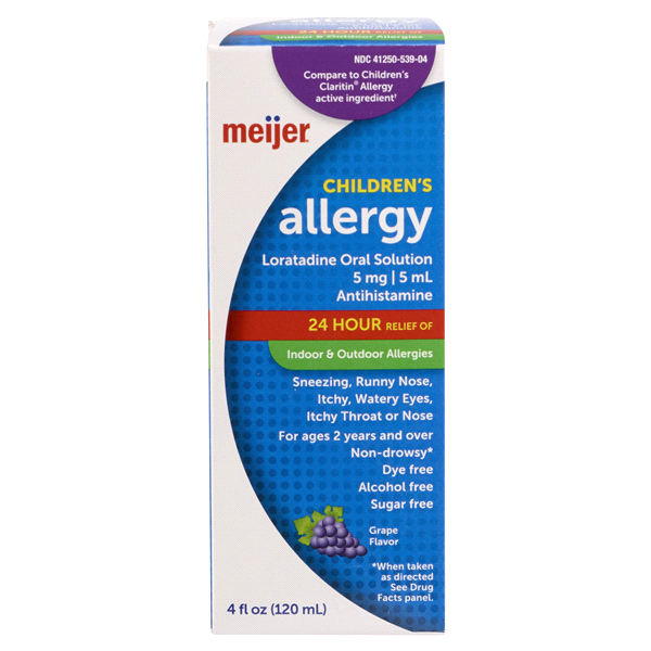 slide 1 of 1, Meijer Children's 24 Hour Allergy, 4 fl oz