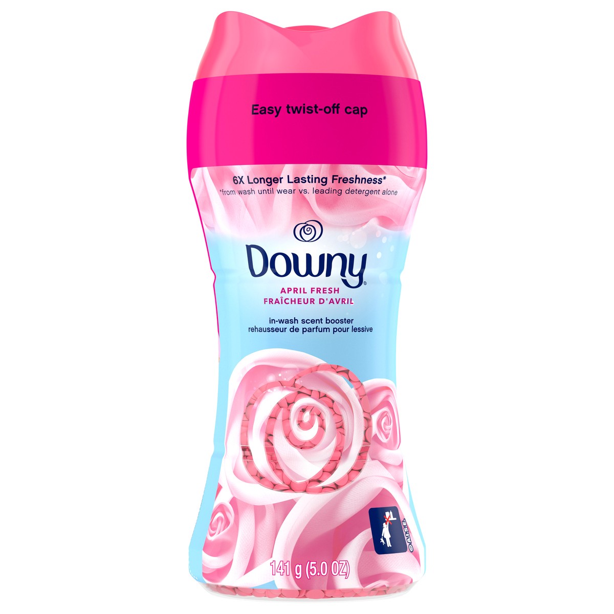 slide 4 of 7, Downy April Fresh In-Wash Laundry Scent Booster Beads, 5.0 oz, laundry scent beads, Long-lasting Freshness, 5 oz