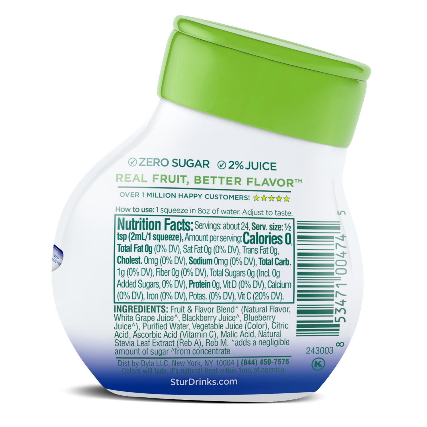 slide 2 of 2, Stur Zero Sugar Blue & Blackberry Liquid Water Enhancer 1.62 fl oz, 1.62 fl oz