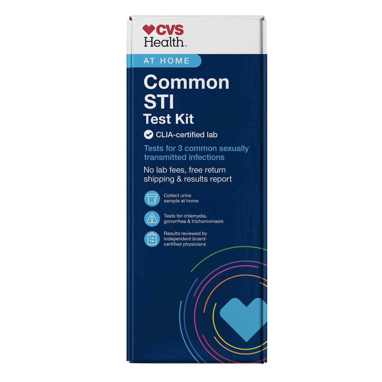 slide 1 of 1, CVS At Home 3In1 Std Test Kit, 1 kit