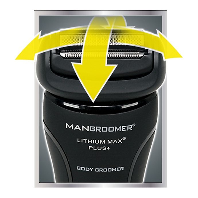 slide 3 of 6, Mangroomer Lithium Max Plus Body Groomer & Trimmer Black, 7 in