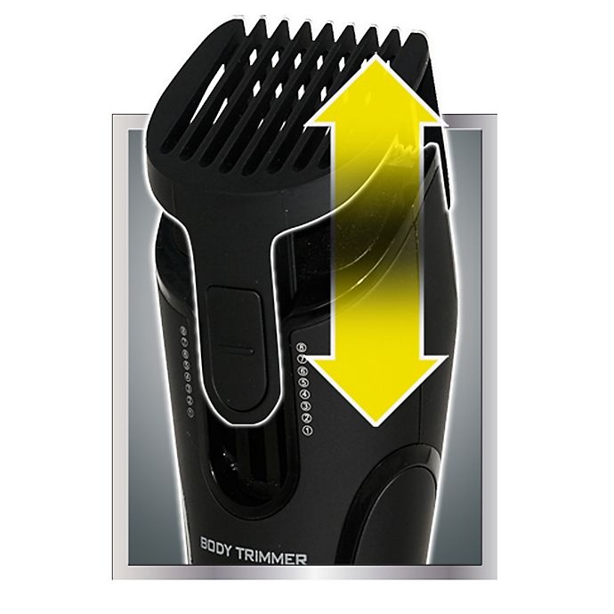 slide 4 of 6, Mangroomer Lithium Max Plus Body Groomer & Trimmer Black, 7 in