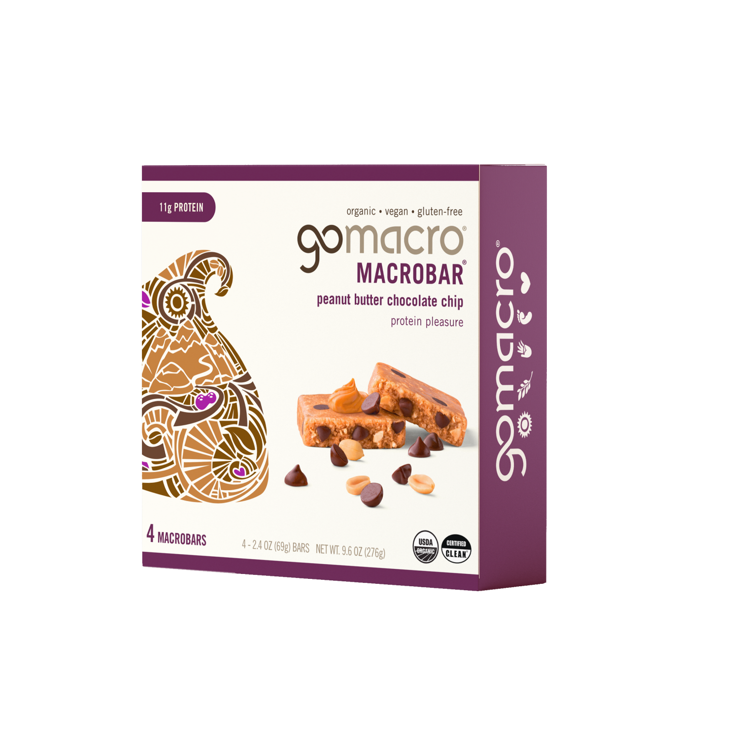 slide 3 of 3, GoMacro Peanut Butter Chocolate Chip MacroBar Multipack - 9.6 oz, 9.6 oz