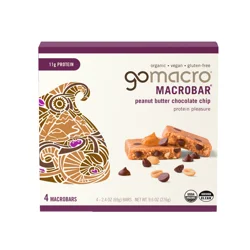 GoMacro Peanut Butter Chocolate Chip MacroBar Multipack - 9.6 oz