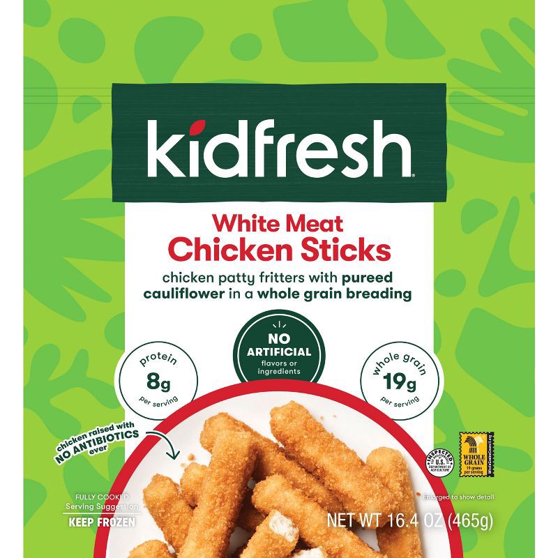 slide 1 of 3, Kidfresh Frozen Chicken Sticks Value Pack - 16.4oz, 16.4 oz