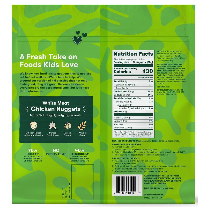 slide 2 of 4, Kidfresh Frozen Chicken Nuggets - 16.35oz, 16.35 oz