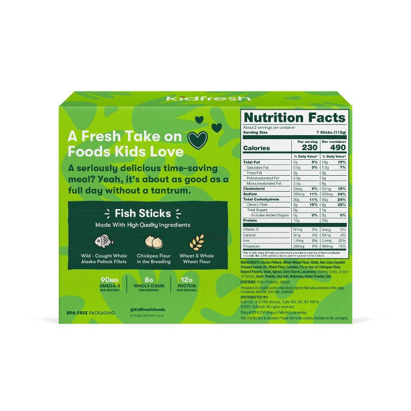 slide 2 of 3, Kidfresh Frozen Fish Sticks - 8.45oz, 8.45 oz