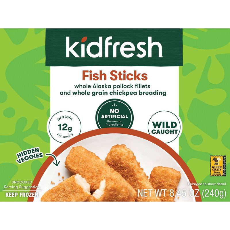 slide 1 of 3, Kidfresh Frozen Fish Sticks - 8.45oz, 8.45 oz