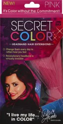 Secret Color Hair Extensions Headband Pink - Each