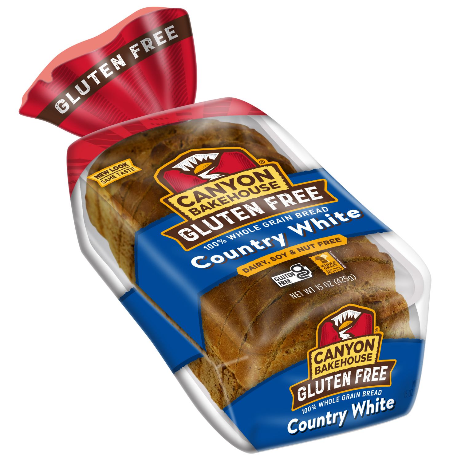 slide 3 of 5, Canyon Bakehouse Country White Gluten Free Bread, 100% Whole Grain Sandwich Bread, Fresh, 15 oz Loaf, 15 oz