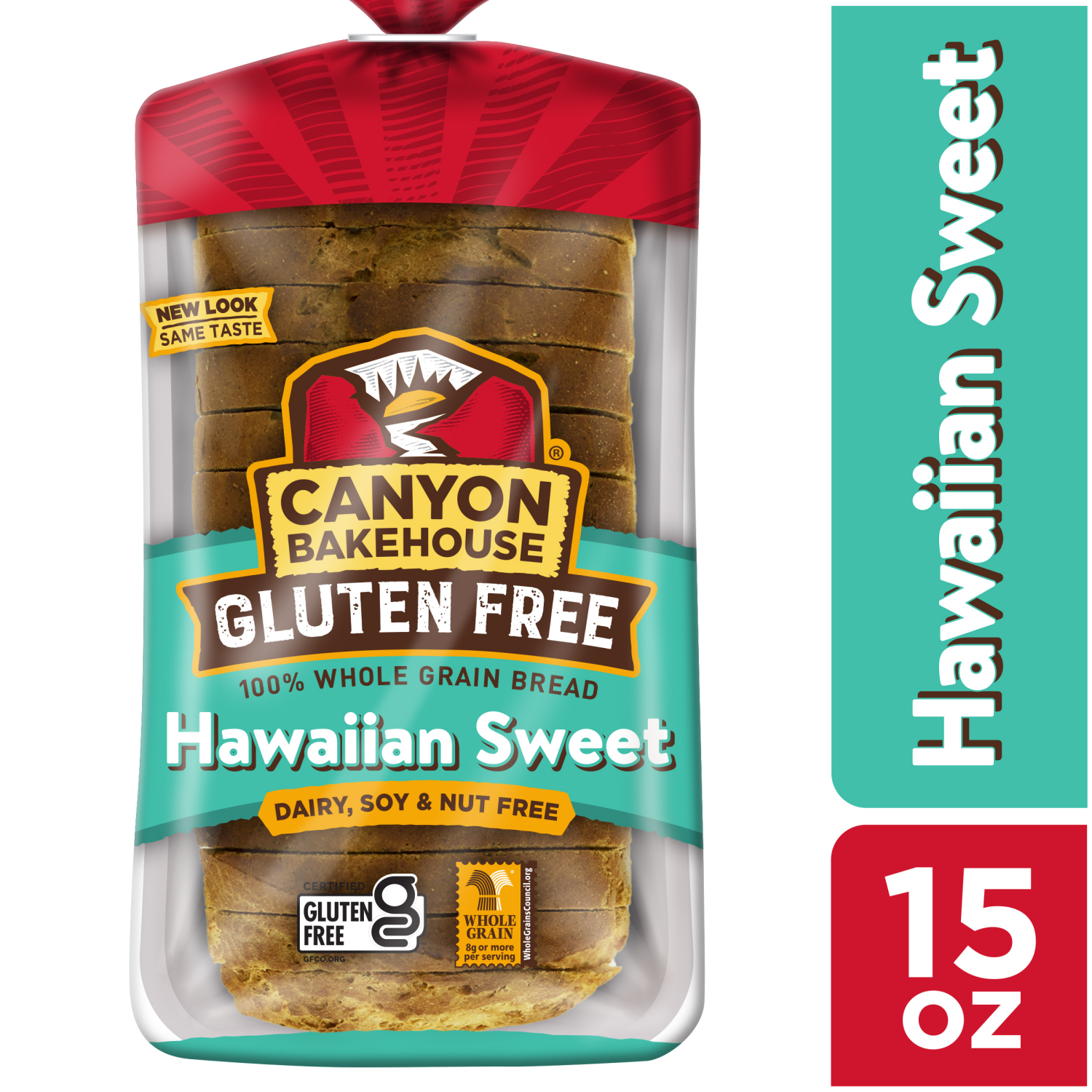 slide 1 of 6, Canyon Bakehouse Hawaiian Sweet Gluten Free Bread, Whole Grain Sandwich Bread, Fresh, 15 oz Loaf, 15 oz