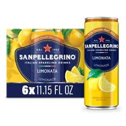 Sanpellegrino Lemon Italian Sparkling Beverage - 6pk/11.15 fl oz Cans