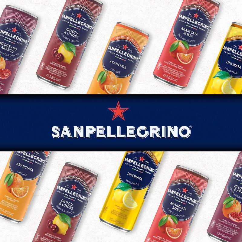 slide 5 of 6, Sanpellegrino Blood Orange Italian Sparkling Beverage - 6pk/11.15 fl oz Cans, 6 ct; 11.15 fl oz