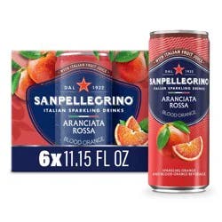 Sanpellegrino Blood Orange Italian Sparkling Beverage - 6pk/11.15 fl oz Cans