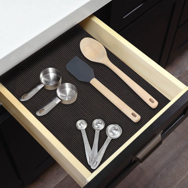 slide 3 of 5, Con-Tact Excel Grip Black 12"x10ft, 10 ft