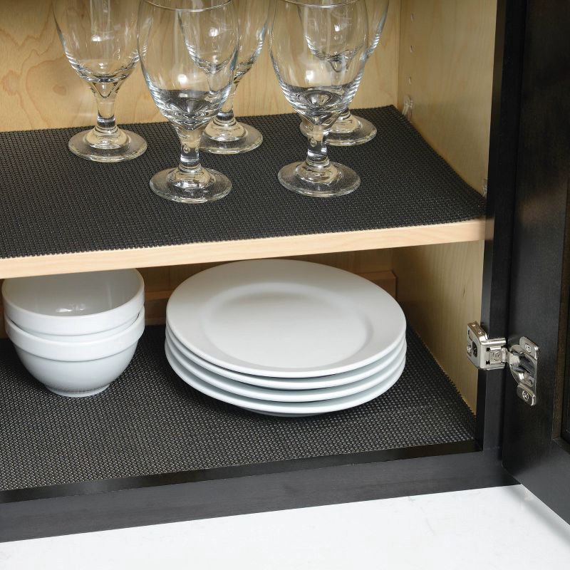 slide 4 of 5, Con-Tact Excel Grip Black 12"x10ft, 10 ft