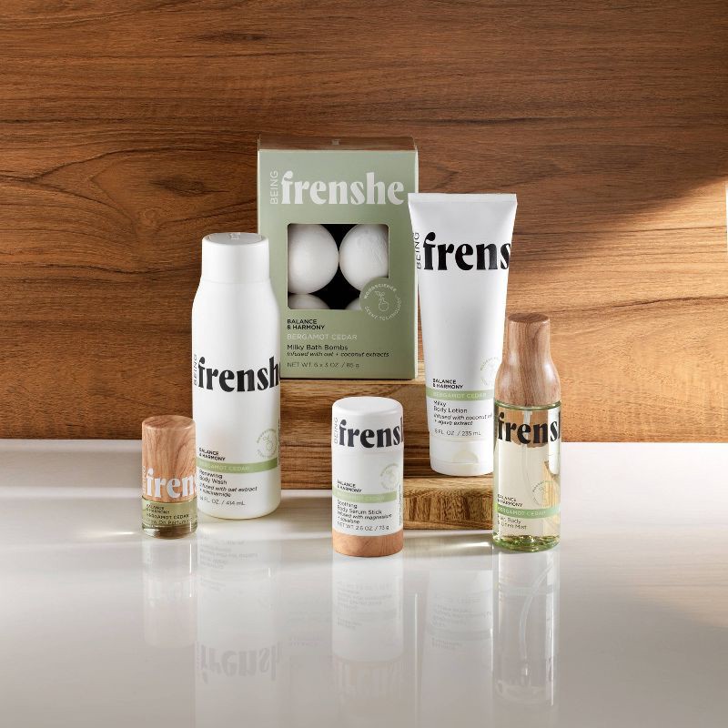 slide 7 of 7, Being Frenshe Glow On Roll-On Fragrance with Essential Oils - Earthy Bergamot Cedar - 0.84 fl oz, 0.84 fl oz