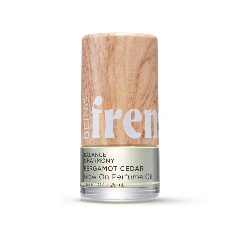 slide 1 of 7, Being Frenshe Glow On Roll-On Fragrance with Essential Oils - Earthy Bergamot Cedar - 0.84 fl oz, 0.84 fl oz