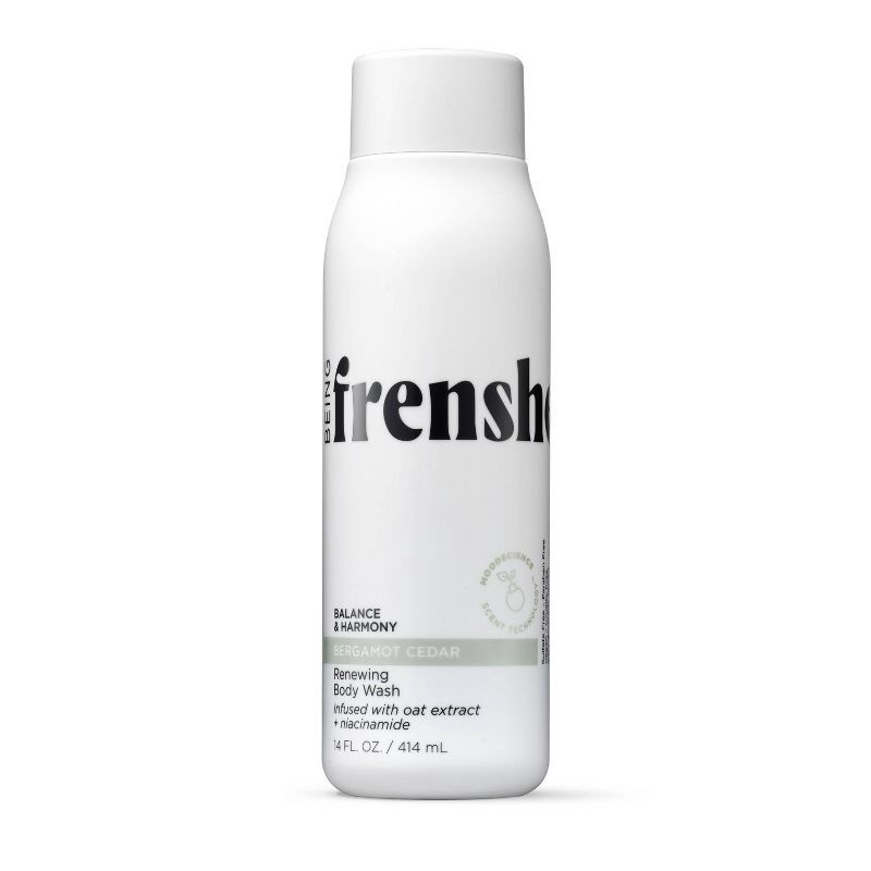 slide 1 of 7, Being Frenshe Renewing and Hydrating Body Wash with Niacinamide - Bergamot Cedar - 14 fl oz, 14 fl oz