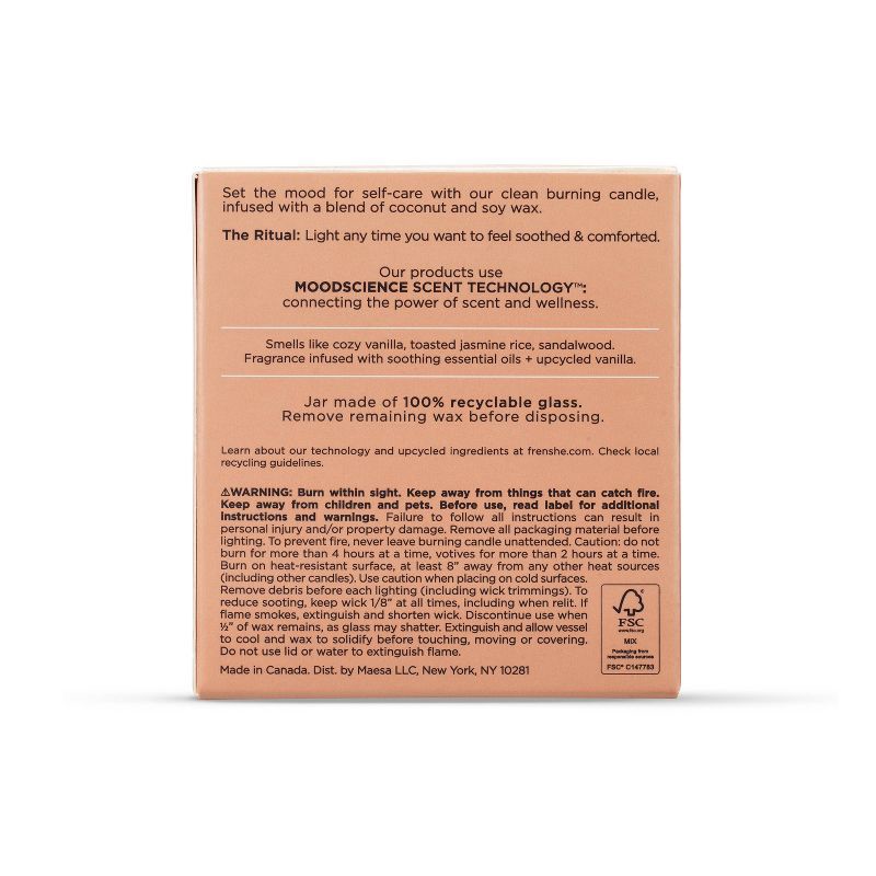 slide 2 of 9, Being Frenshe Coconut & Soy Wax Reset Candle with Essential Oils - Cashmere Vanilla - 7oz, 7 oz