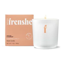 Being Frenshe Coconut & Soy Wax Reset Candle with Essential Oils - Cashmere Vanilla - 7oz