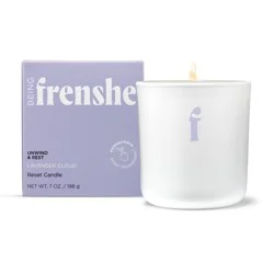 Being Frenshe Reset Candle with Essential Oils to Calm & Relax - Lavender Cloud - 7oz