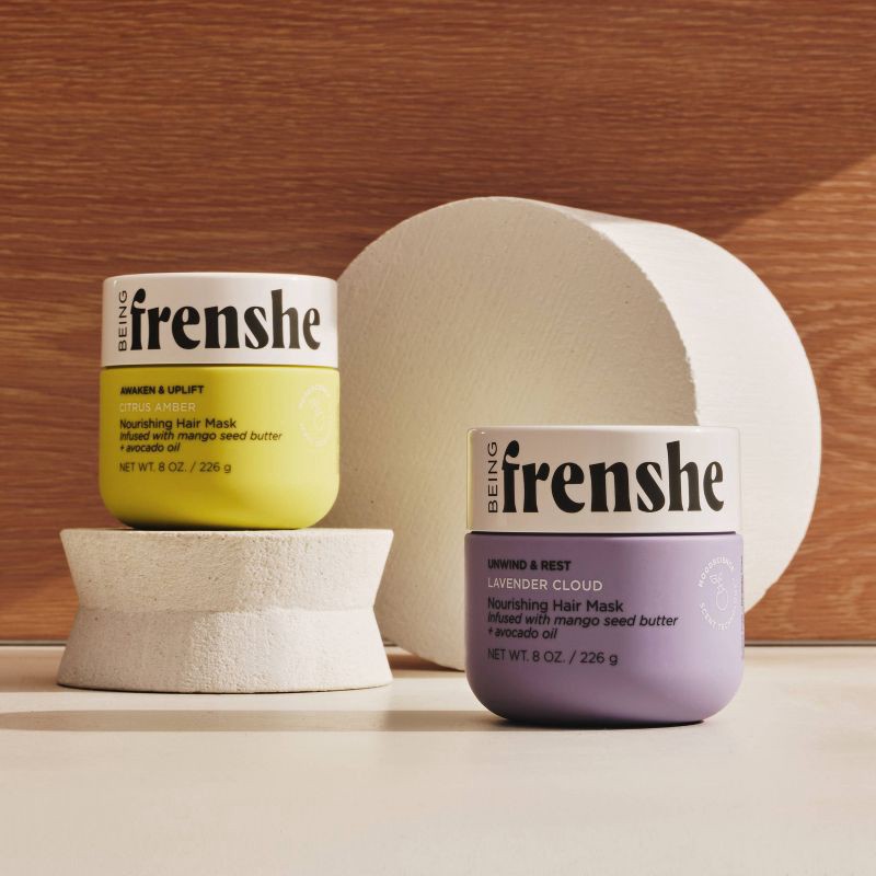 slide 4 of 7, Being Frenshe Nourishing Deep Conditioning Hair Mask for Dry Damaged Hair - Citrus Amber - 8oz, 8 oz