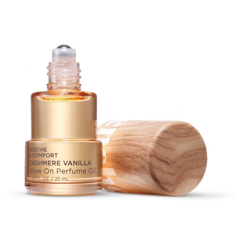 slide 2 of 9, Being Frenshe Glow On Roll-On Fragrance with Essential Oils - Fresh Cashmere Vanilla - 0.84 fl oz, 0.84 fl oz