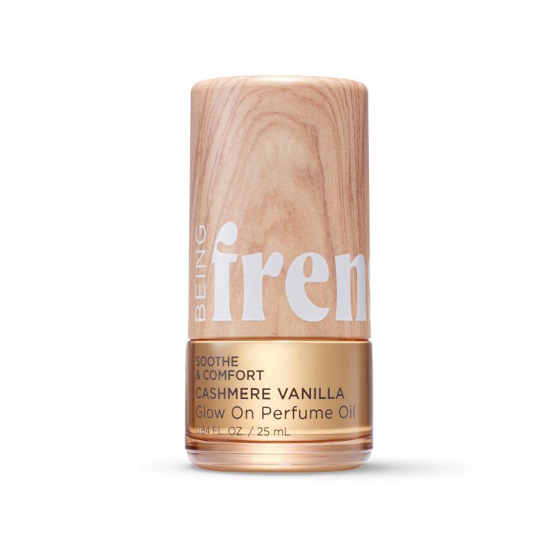 slide 1 of 9, Being Frenshe Glow On Roll-On Fragrance with Essential Oils - Fresh Cashmere Vanilla - 0.84 fl oz, 0.84 fl oz