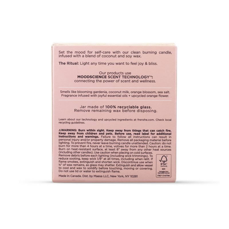 slide 2 of 7, Being Frenshe Coconut & Soy Wax Reset Candle with Essential Oils - Solar Fleur - 7oz, 7 oz