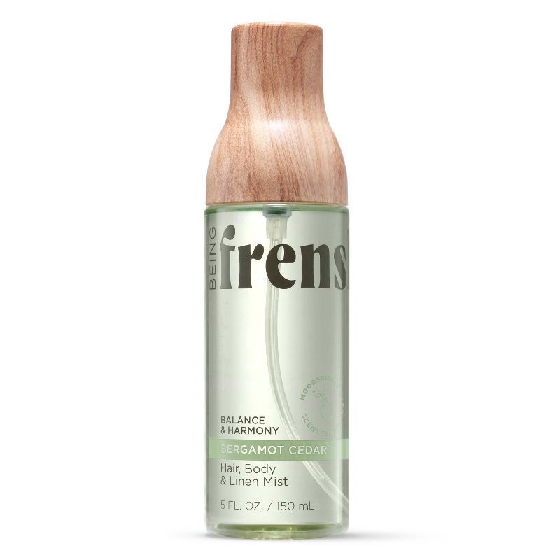 slide 1 of 7, Being Frenshe Hair, Body & Linen Mist Body Spray with Essential Oils - Bergamot Cedar - 5 fl oz, 5 fl oz