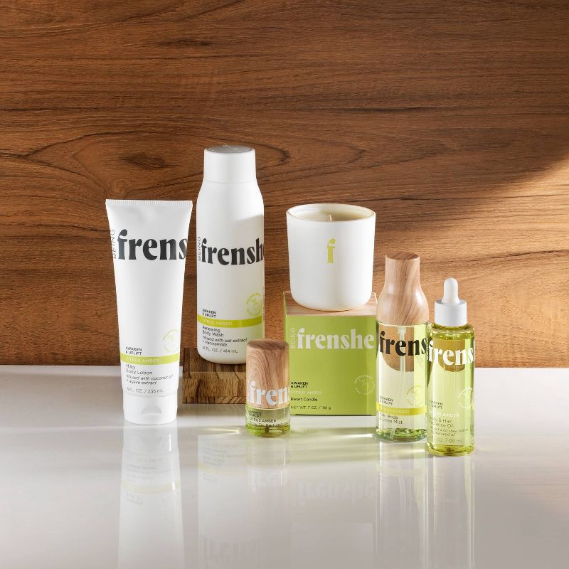 slide 7 of 7, Being Frenshe Women's Hair, Body & Linen Mist Body Spray with Essential Oils - Citrus Amber - 5 fl oz, 5 fl oz