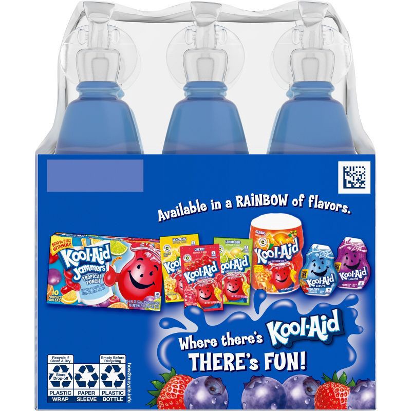slide 6 of 9, Kool-Aid Bursts Berry Blue Juice Drink - 6pk/6.75 fl oz Bottles, 6 ct; 6.75 fl oz
