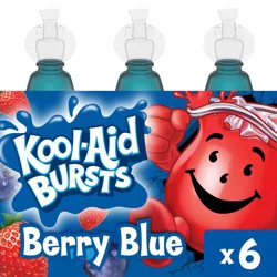 Kool-Aid Bursts Berry Blue Juice Drink - 6pk/6.75 fl oz Bottles