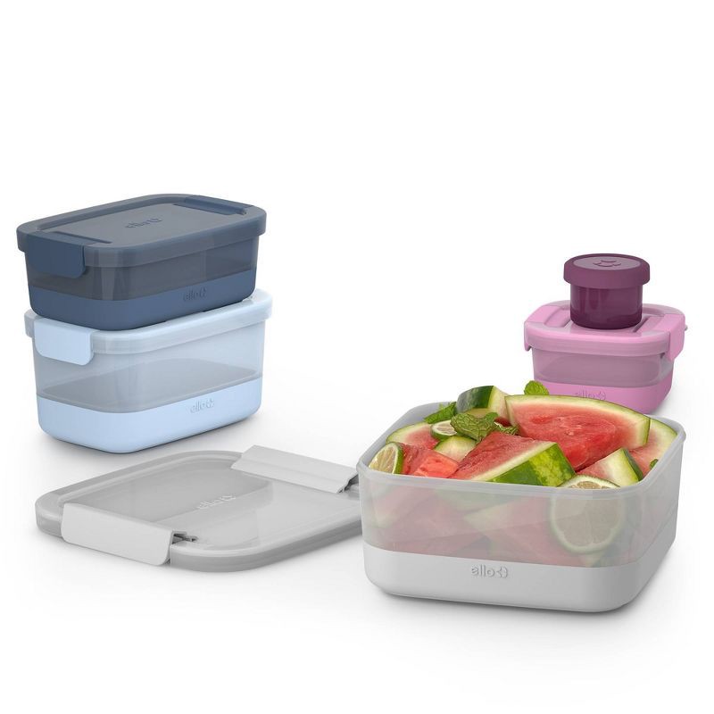 Ello 10pc Plastic Food Storage Container Set with Skid Free Soft